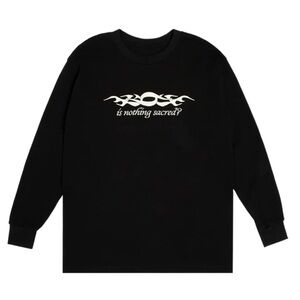 Jeremy Zucker IS NOTHING SACRED? WAFFLE KNIT LONGSLEEVE NWOT 🖤